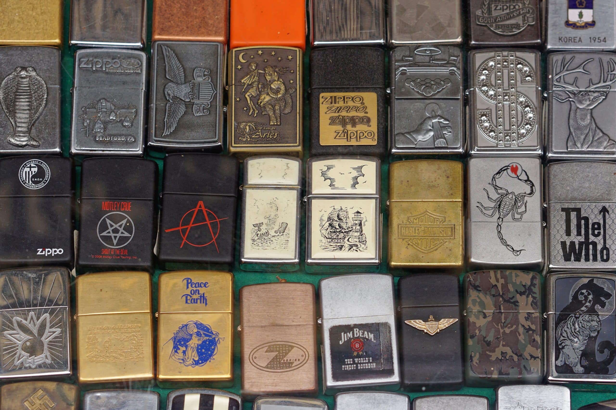 Zippo lighters collection