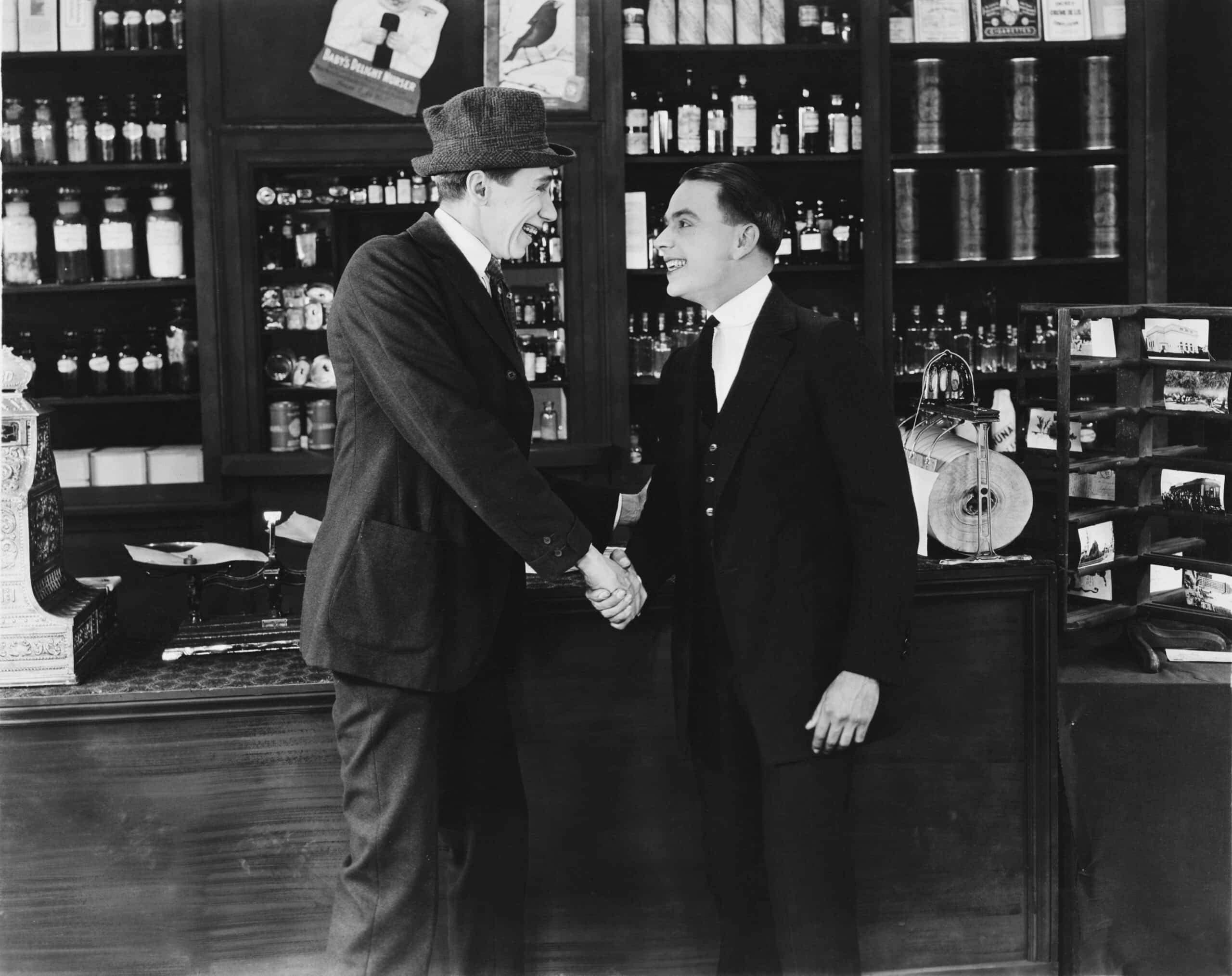 Satisfied customer in 1930s
