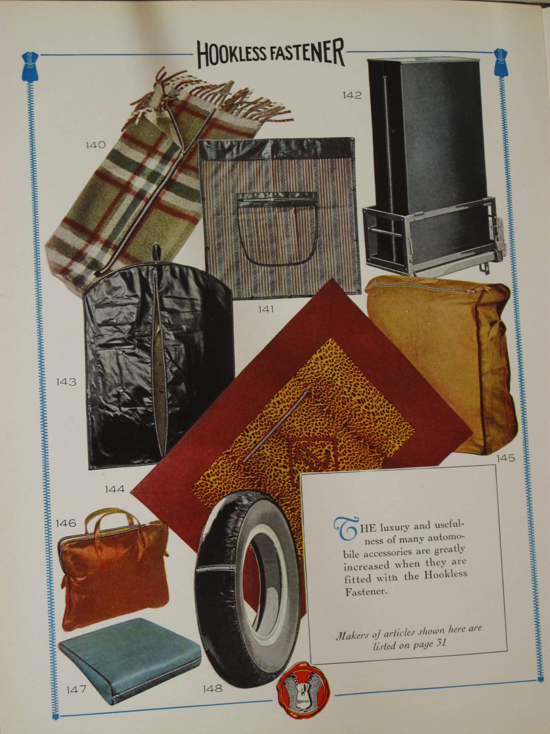 Early zipper advertisement. Source: Smithsonian Early zipper advertisement. Source: Smithsonian