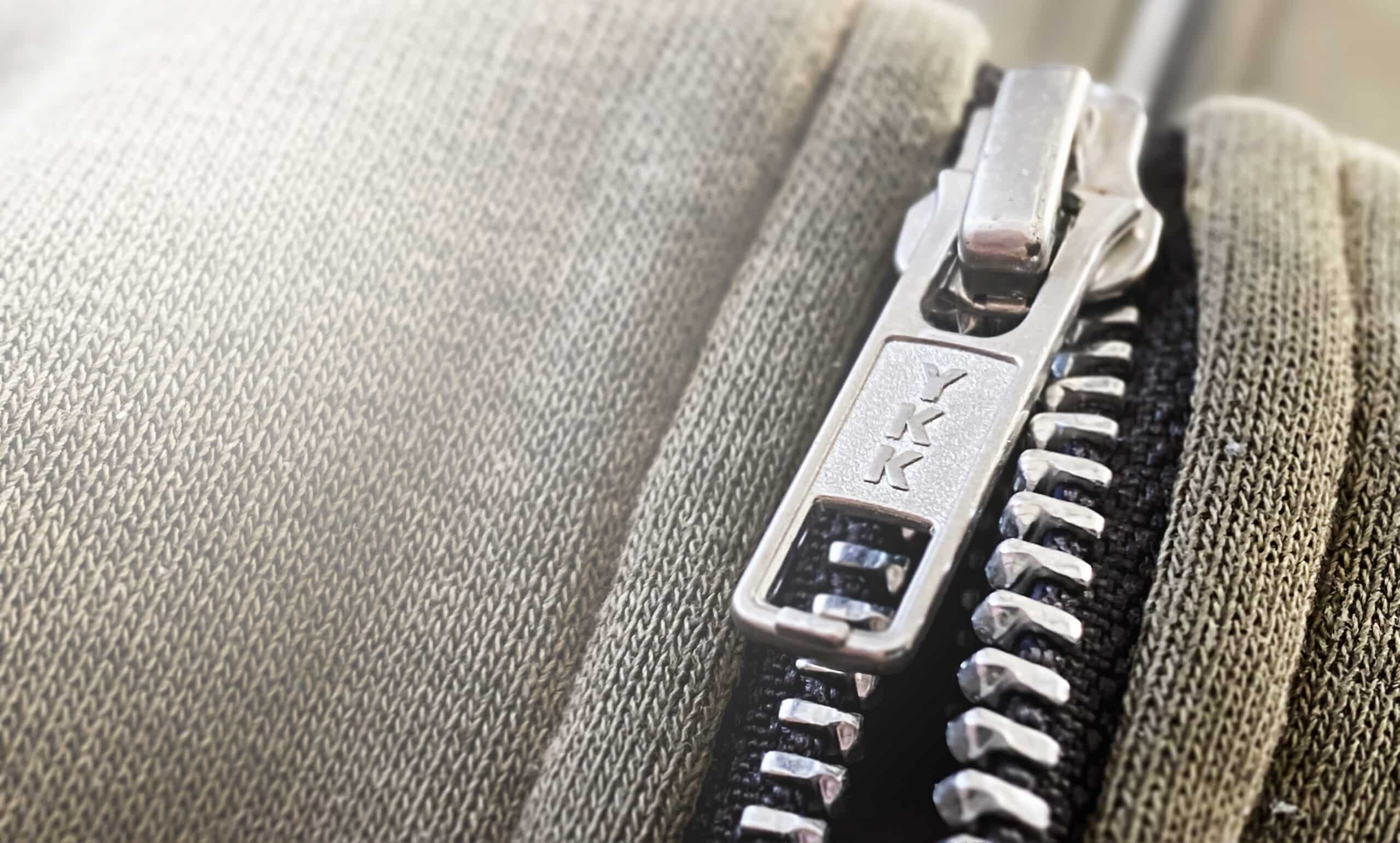 YKK Zipper. Credit: rarrarorro - stock.adobe.com